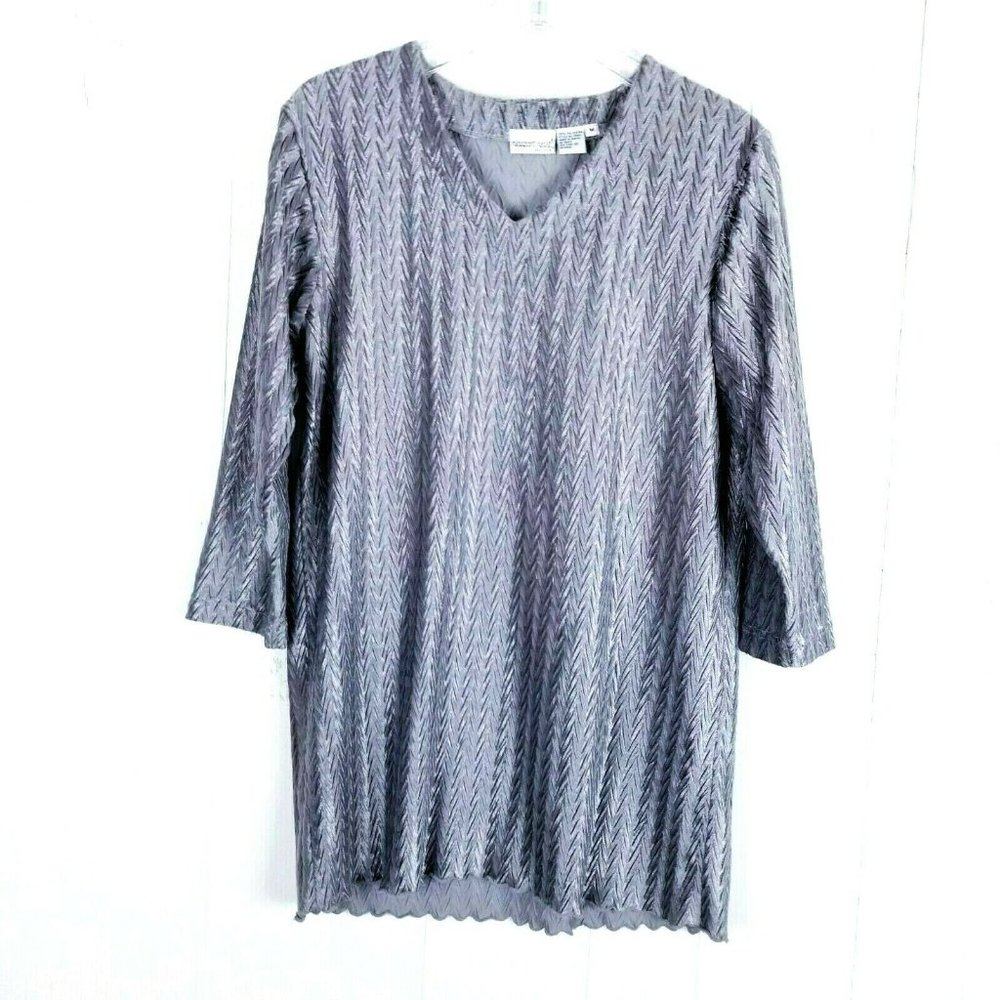 Newport News Easy Style Top Velveteen